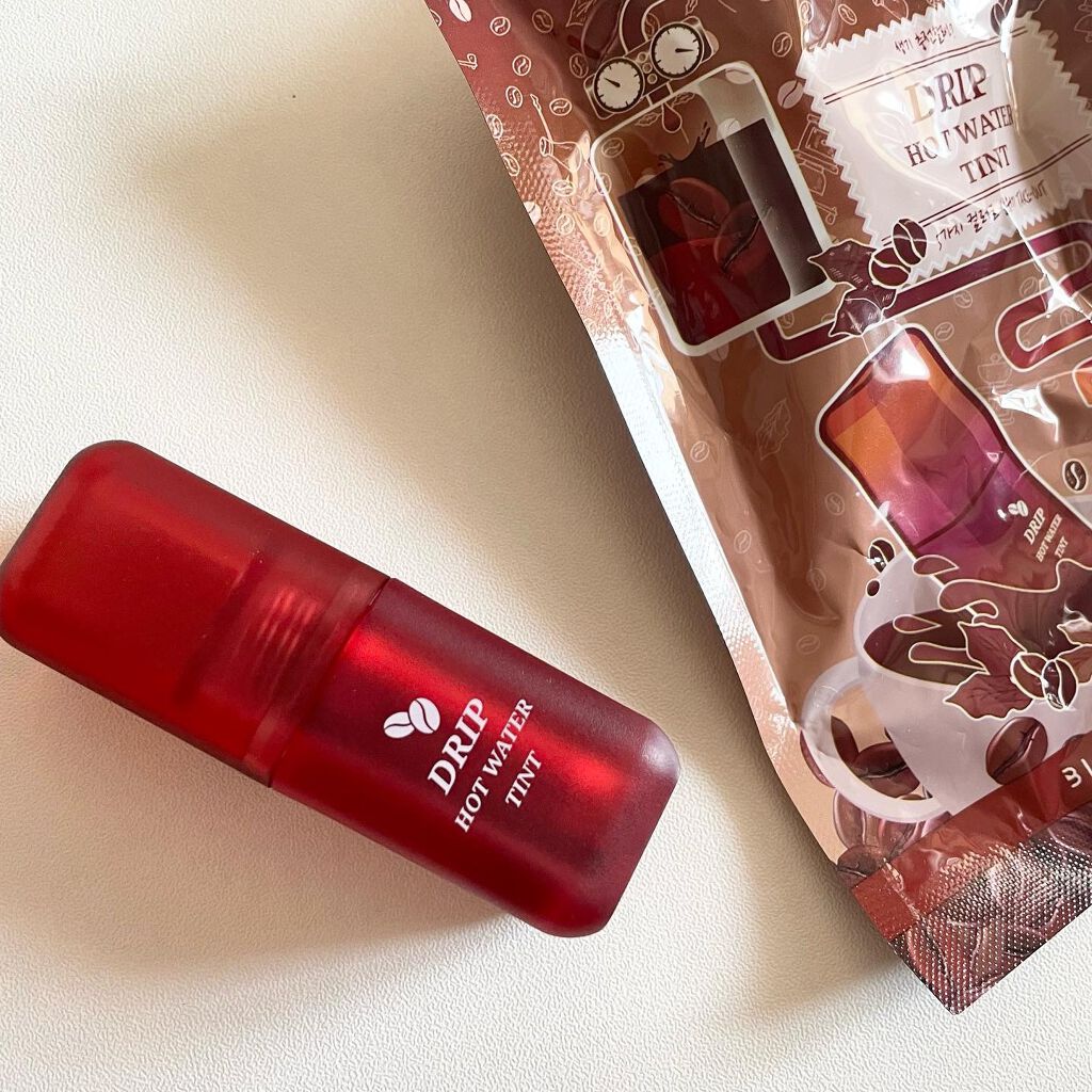 ドリップホットウォーターティント Lv07 カラメルティング/BLACK ROUGE/リップティントを使ったクチコミ（2枚目）