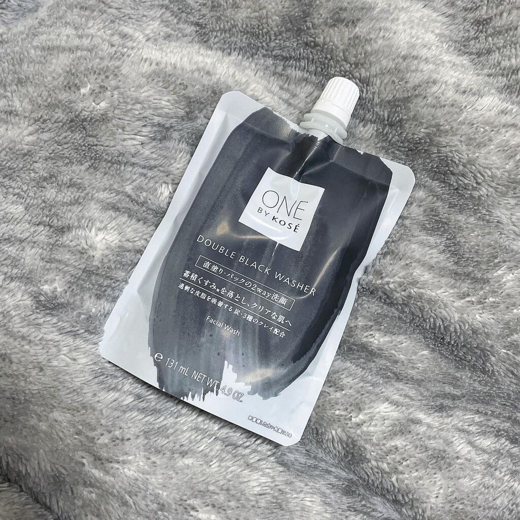 ダブル ブラック ウォッシャー/ONE BY KOSE/その他洗顔料を使ったクチコミ(1枚目)