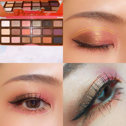 スイートピーチ アイシャドウ パレット/Too Faced/アイシャドウパレットを使ったクチコミ(4枚目)