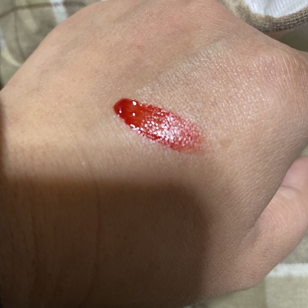 アイムミミ ミステリー フラッシュティント 003 ミステリーキャロットジュース/i’m meme/リップティントを使ったクチコミ（2枚目）