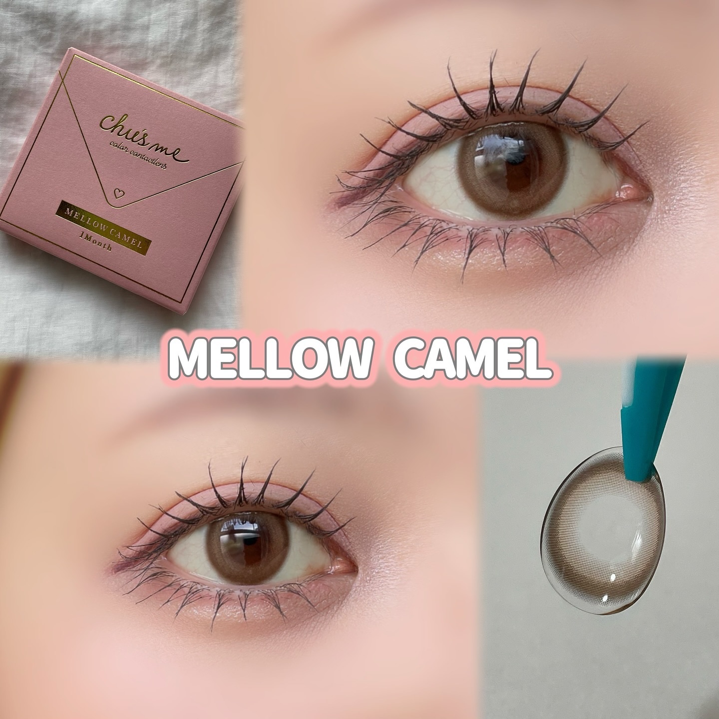 Chu's me monthly ミューテッドグレージュ/Chu's me/１ヶ月（１MONTH）カラコンを使ったクチコミ（2枚目）