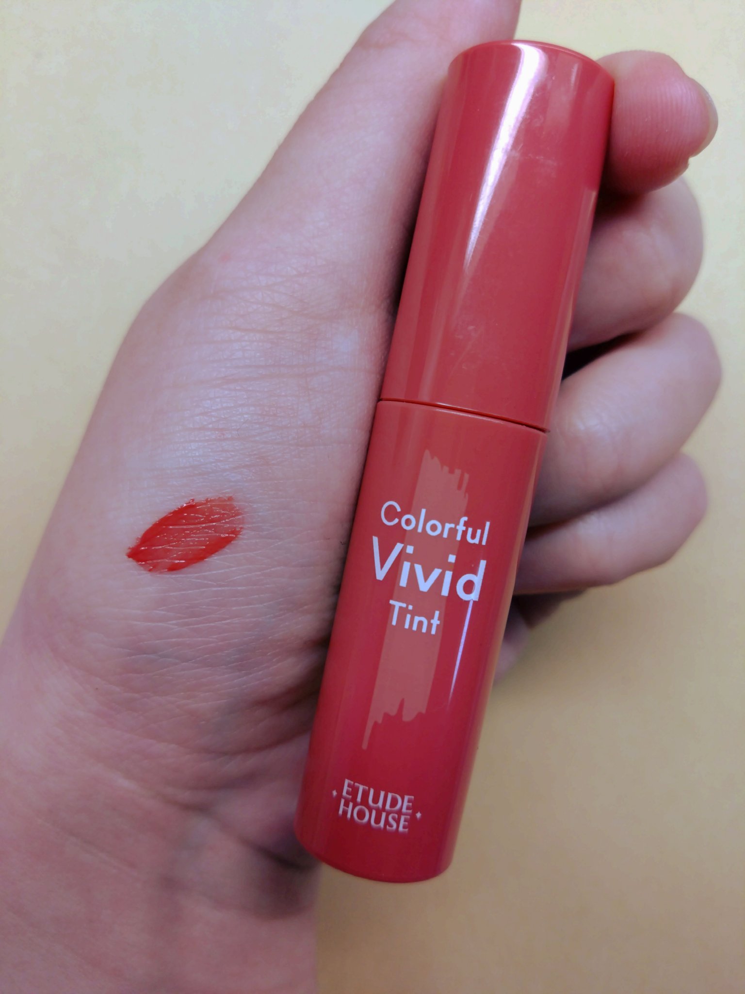 カラフルビビッドティント OR203 アイスパーシモン/ETUDE/口紅を使ったクチコミ（2枚目）