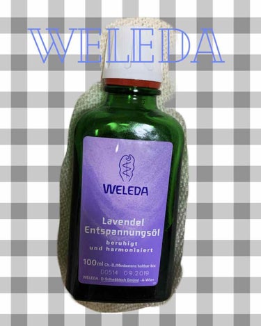 WELEDA ラベンダー オイルのクチコミ「
♡WELEDA ラベンダーオイル

お風呂上がり、寝る前に腕や足に塗っています！

このラベ.....」（1枚目）