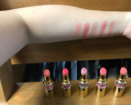 ルージュ ヴォリュプテ シャイン/YVES SAINT LAURENT BEAUTE/口紅を使ったクチコミ(2枚目)