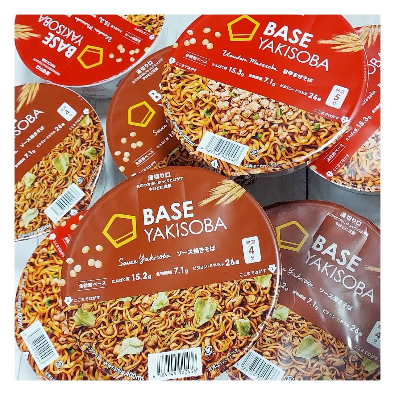 BASE YAKISOBA 旨辛まぜそば/ベースフード/完全栄養食を使ったクチコミ(7枚目)