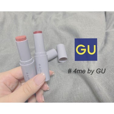 # 4me by GU﻿
リップスティック 「17 REDMATTE」「24 APRICOT」﻿
﻿
〈　商品説明　〉﻿
﻿
　オイル配合のリップスティックでナチュラルなリップに仕上がります。﻿
色付き