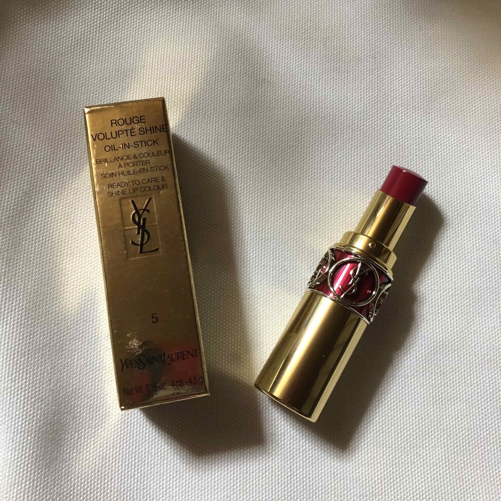 ルージュ ヴォリュプテ シャイン/YVES SAINT LAURENT BEAUTE/口紅を使ったクチコミ（1枚目）