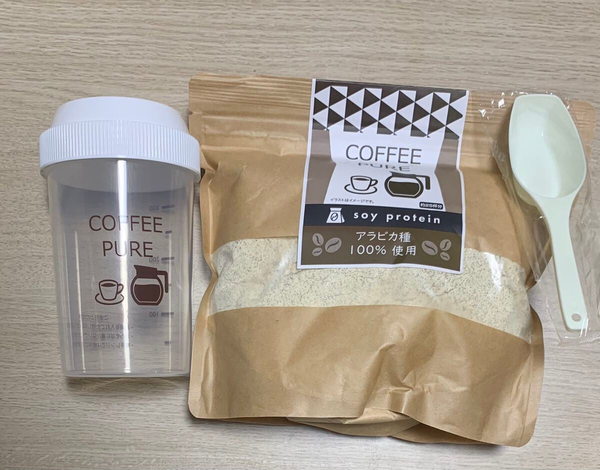 COFFEE PURE(ソイプロテイン)/ピュアパートナー/ソイプロテインを使ったクチコミ(4枚目)