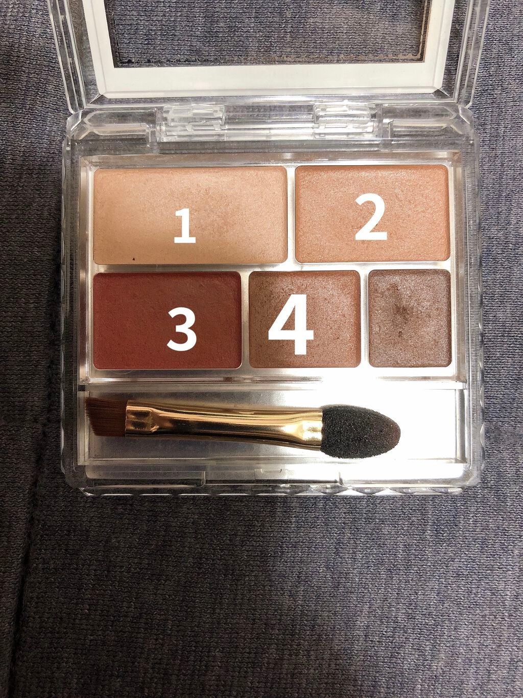 パーフェクトマルチアイズ/キャンメイク/アイシャドウパレットを使ったクチコミ(3枚目)