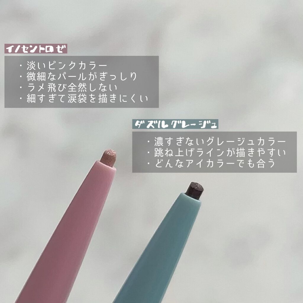 ハイパークリーミーアイライナー ダズルグレージュ/アイプルーフ/ジェルアイライナーを使ったクチコミ（3枚目）