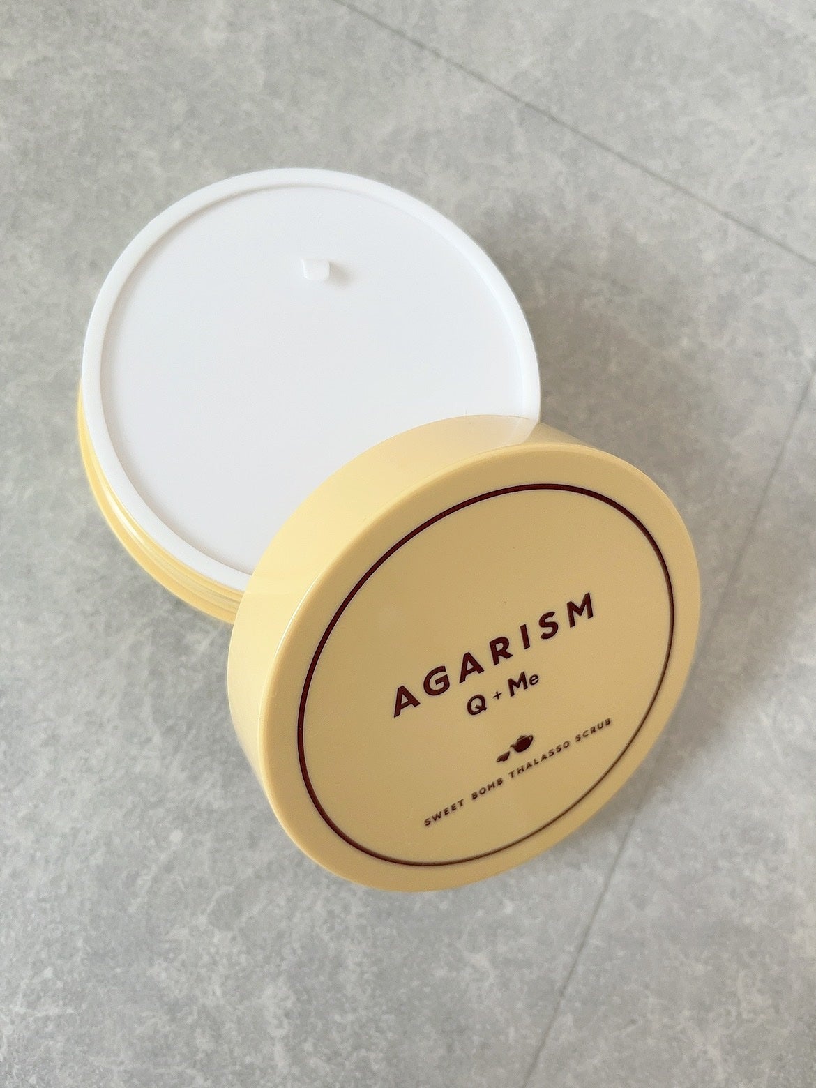 Q+Me スウィートボムタラソスクラブレモンティーの香り/AGARISM/バスト・ヒップケアを使ったクチコミ(2枚目)