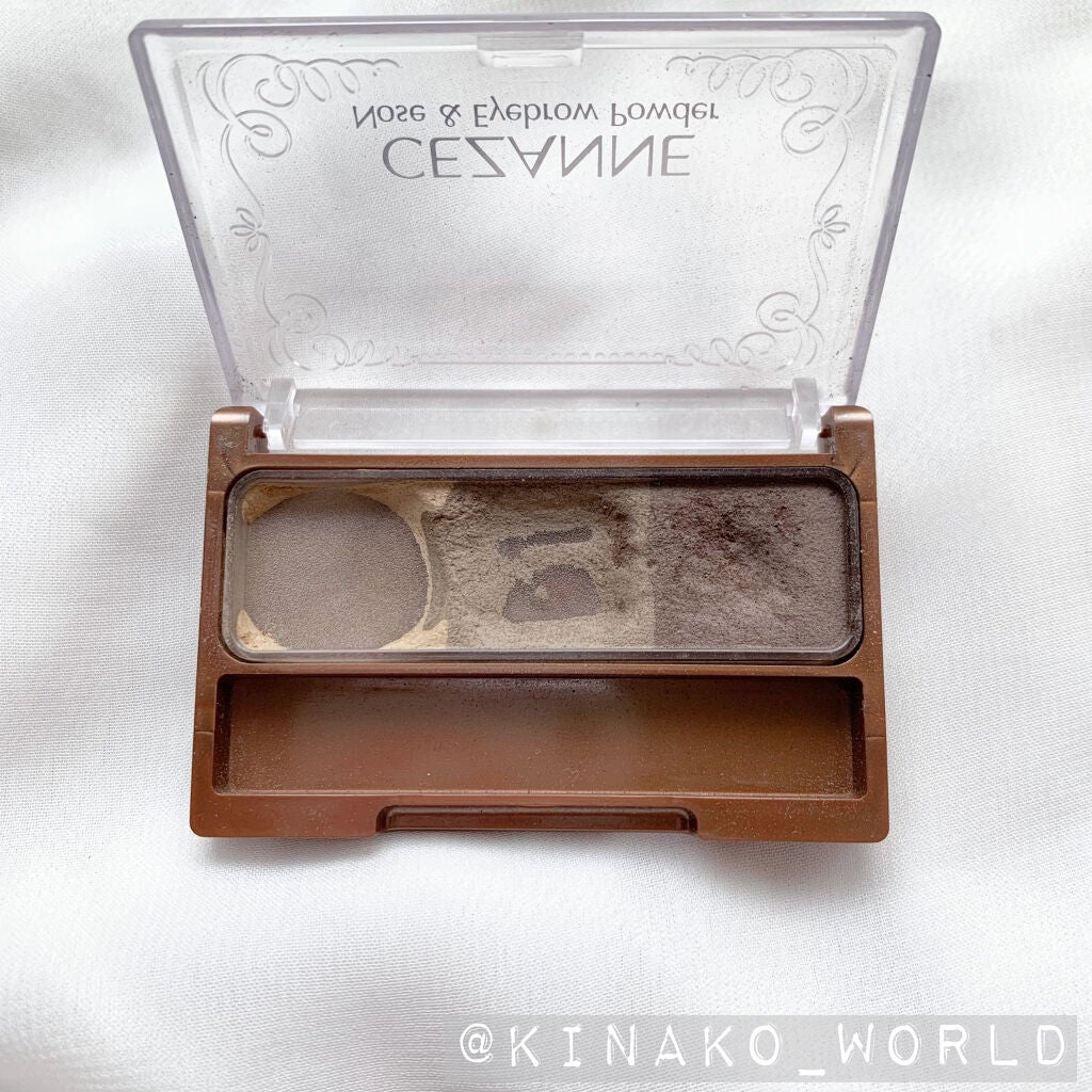 ノーズ&アイブロウパウダー/CEZANNE/パウダーアイブロウを使ったクチコミ(3枚目)