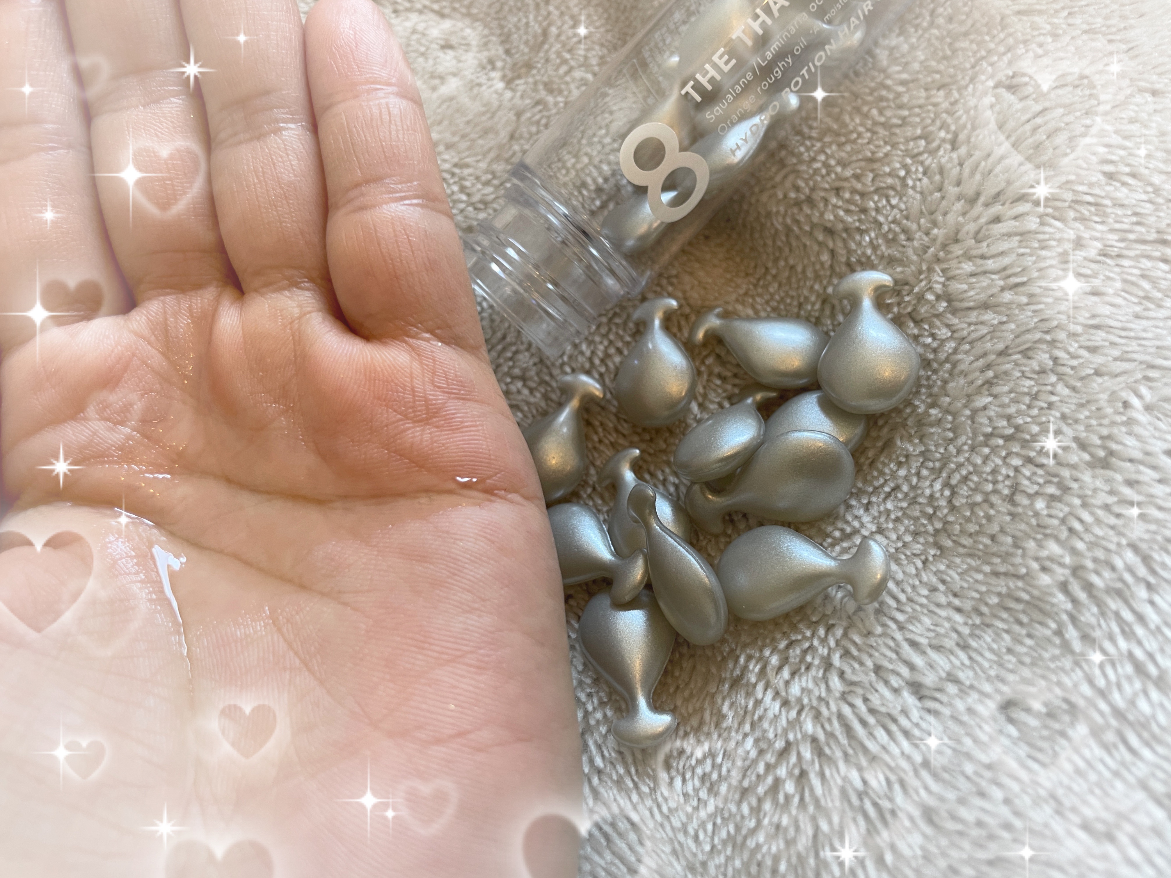 ハイドロポーション 美容液ヘアオイル（無香料）/エイトザタラソ/ヘアオイルを使ったクチコミ（2枚目）