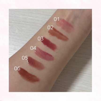 グラスティングカラーグロス/rom&nd/リップグロスを使ったクチコミ(2枚目)