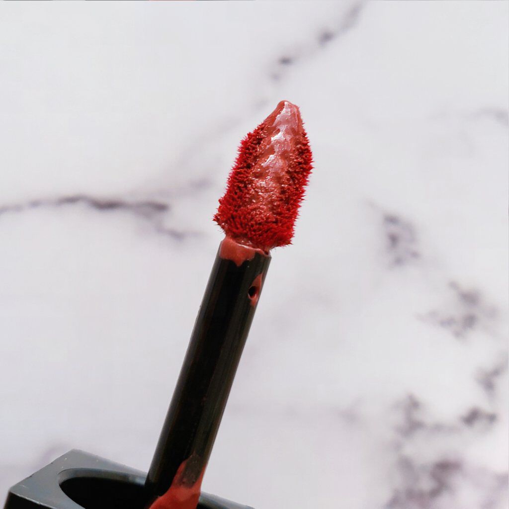 ルージュ ピュールクチュール ヴェルニ ヴィニルクリーム No.407 カーミンセッション/YVES SAINT LAURENT BEAUTE/口紅を使ったクチコミ（3枚目）