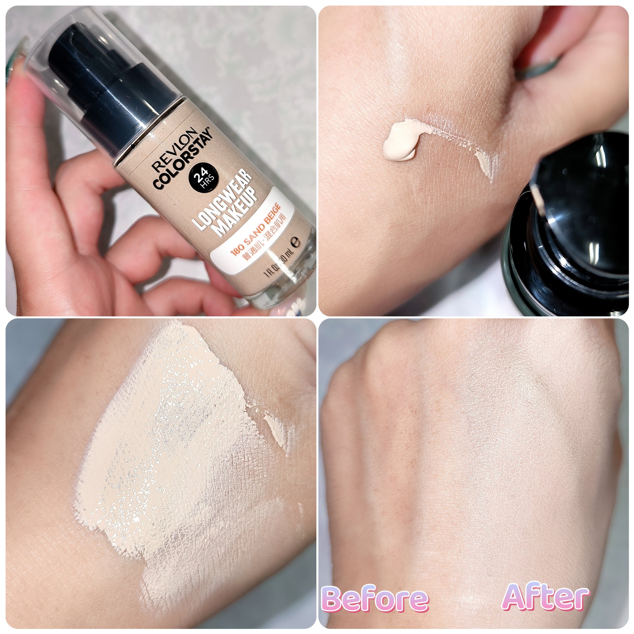 カラーステイ ロングウェア メイクアップ/REVLON/リキッドファンデーションを使ったクチコミ（2枚目）