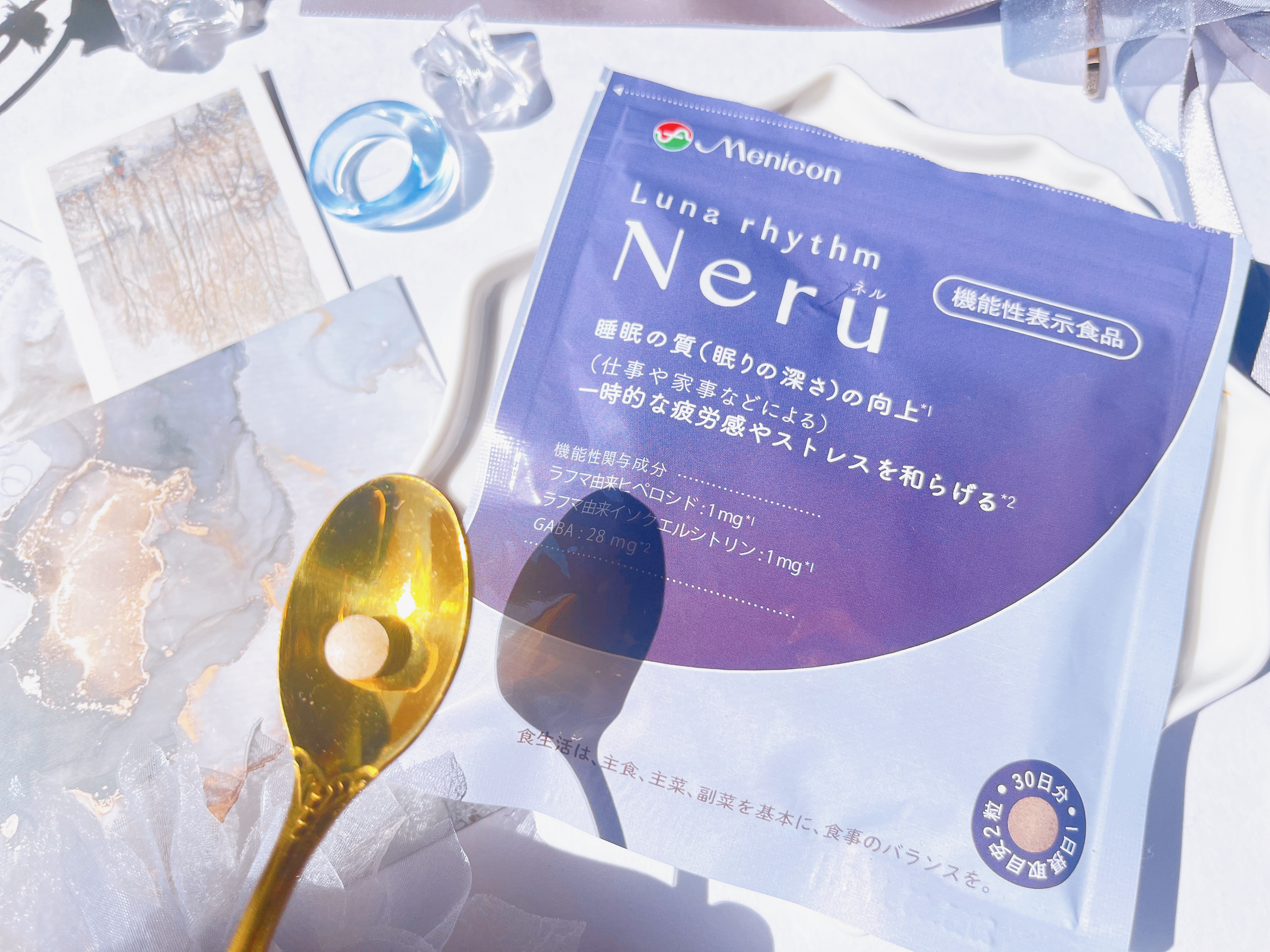 ルナリズム ラクトフェリン＋葉酸/メニコン/美容サプリメントを使ったクチコミ（3枚目）