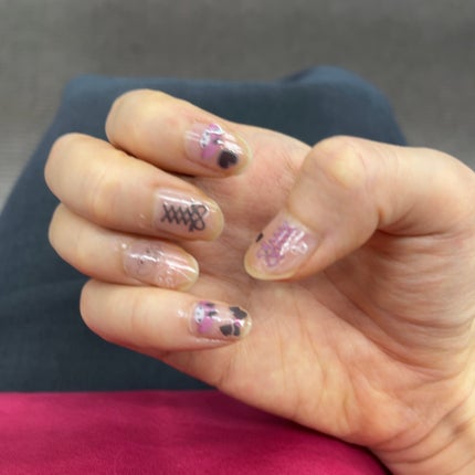 ネイルシール/セリア/ネイルシールを使ったクチコミ(3枚目)