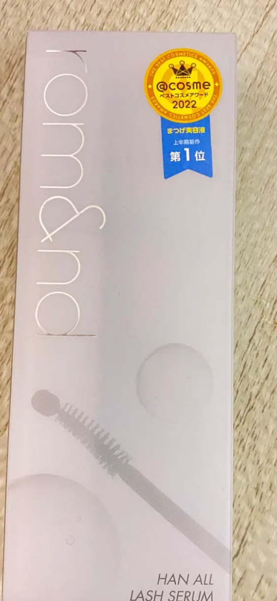 ハンオールラッシュセラム/rom&nd/まつげ美容液を使ったクチコミ（1枚目）