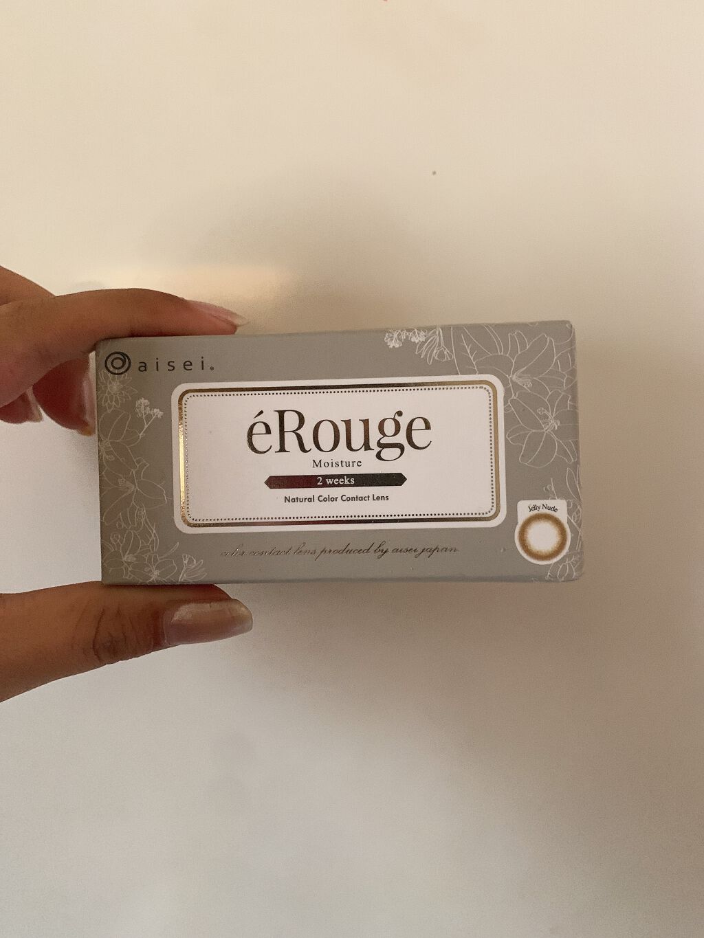 エルージュ 2weeks ジェリーヌード/éRouge/２週間（２WEEKS）カラコンを使ったクチコミ（1枚目）