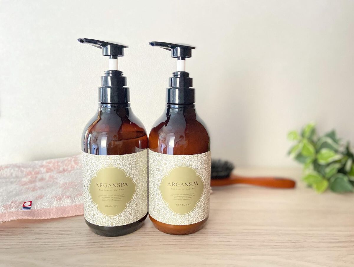 .
最近使ってよかったアイテム✐☡

ARGANSPA シャンプー＆トリートメントです！

アルガンオイルをたっぷり配合し、仕上がりうっとり、うるツヤ髪に導くシャンプーとトリートメントです！
パッケージもお洒落で可愛いのも良いですよね💘
