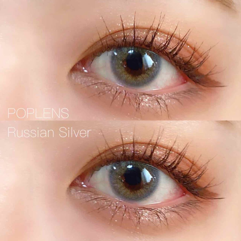 ロシアン 1Day シルバー/OLENS/ワンデー（１DAY）カラコンを使ったクチコミ（1枚目）
