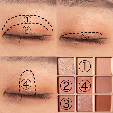 シャドウパレット/dasique/アイシャドウパレットを使ったクチコミ(3枚目)