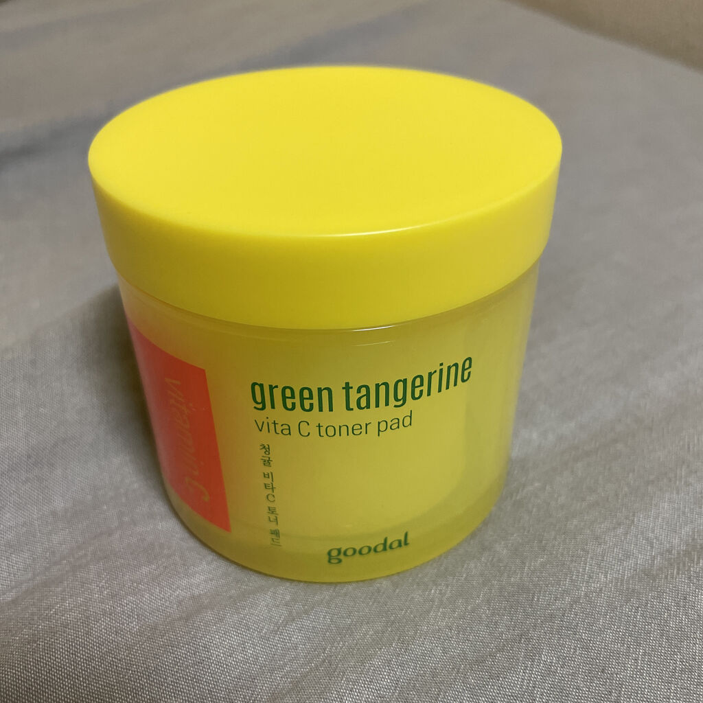 グリーンタンジェリン ビタCダークスポットケアパッド/goodal/トナーパッドを使ったクチコミ（1枚目）