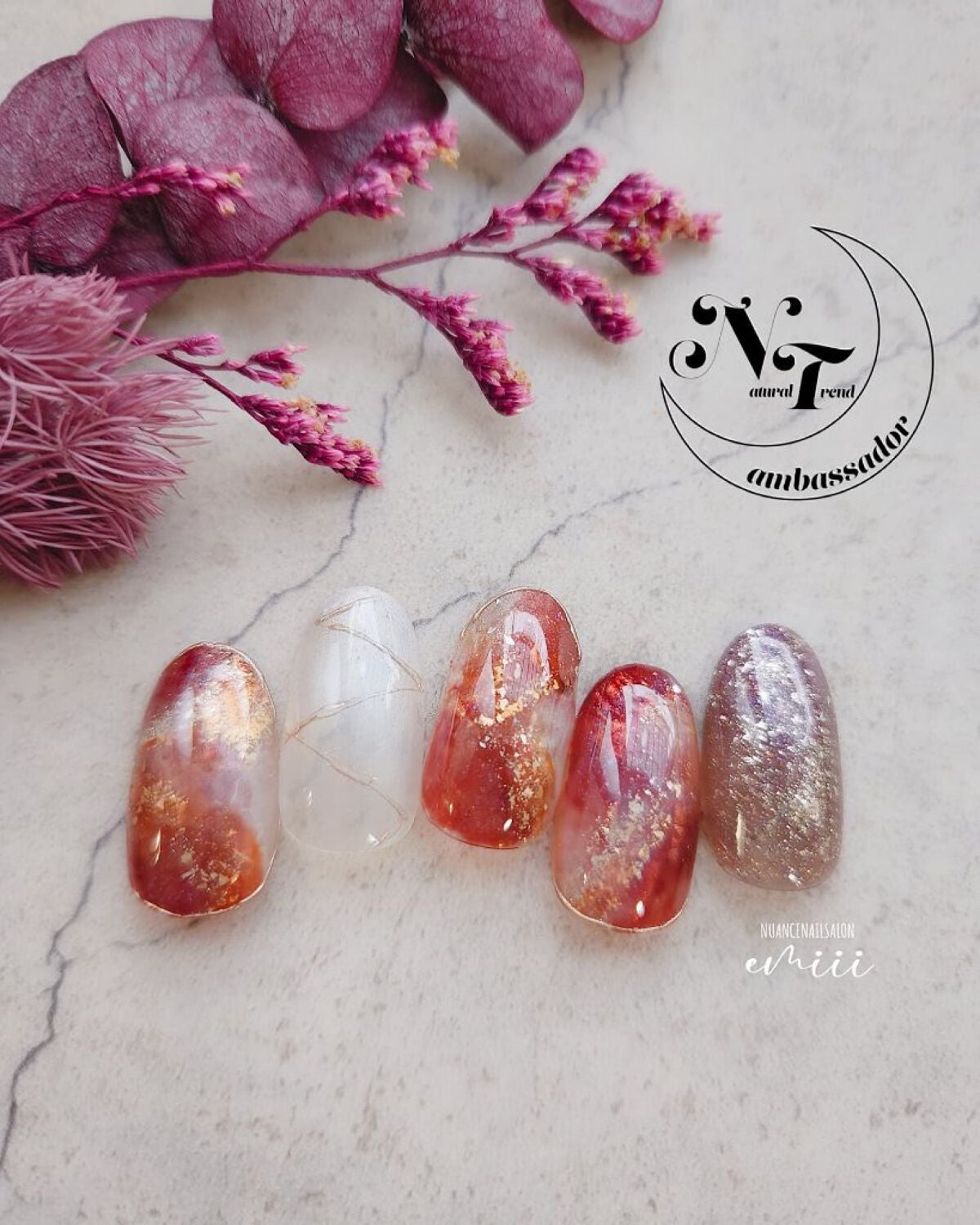 e_nails//フォロバ◎//ネイルとコスメ好きママ on LIPS 「@natural__trend公式アンバサダーのえっちゃんです..」(1枚目)