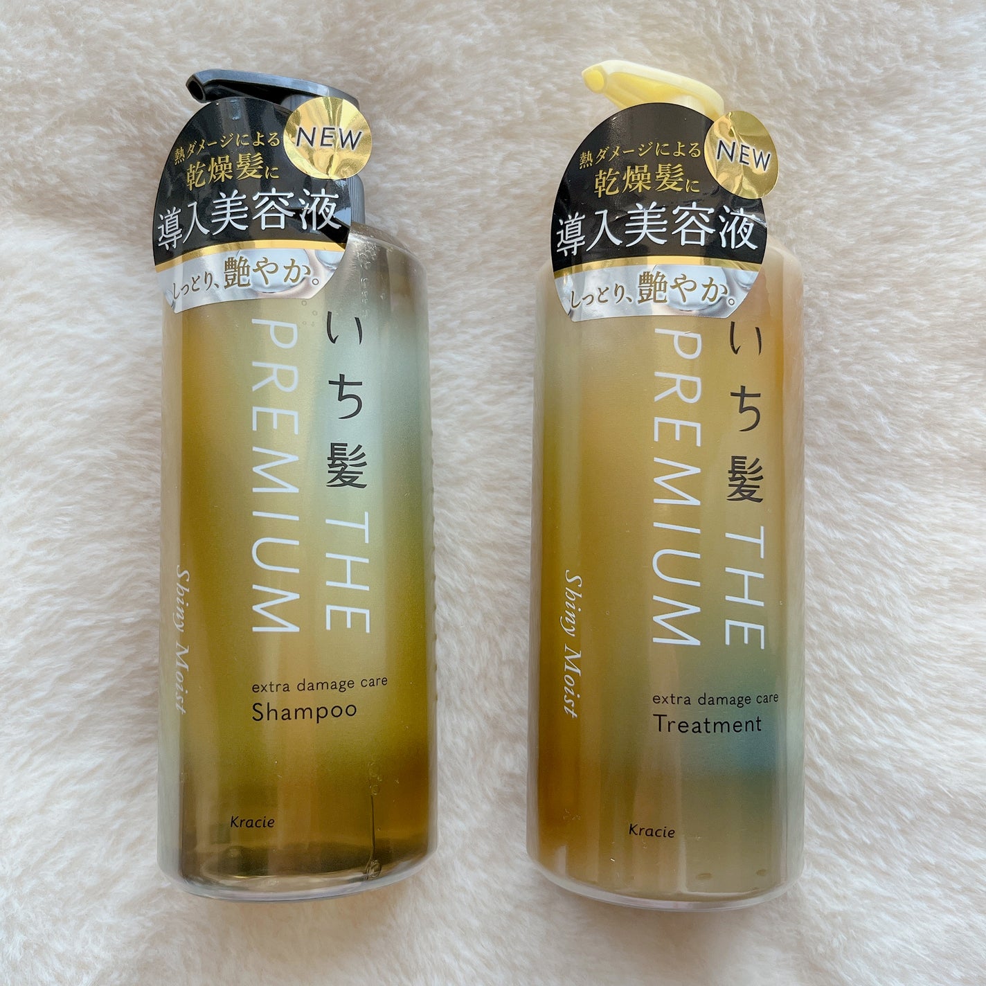 THE PREMIUM エクストラダメージケアシャンプー/トリートメント(シャイニーモイスト)/いち髪/市販シャンプーを使ったクチコミ(1枚目)