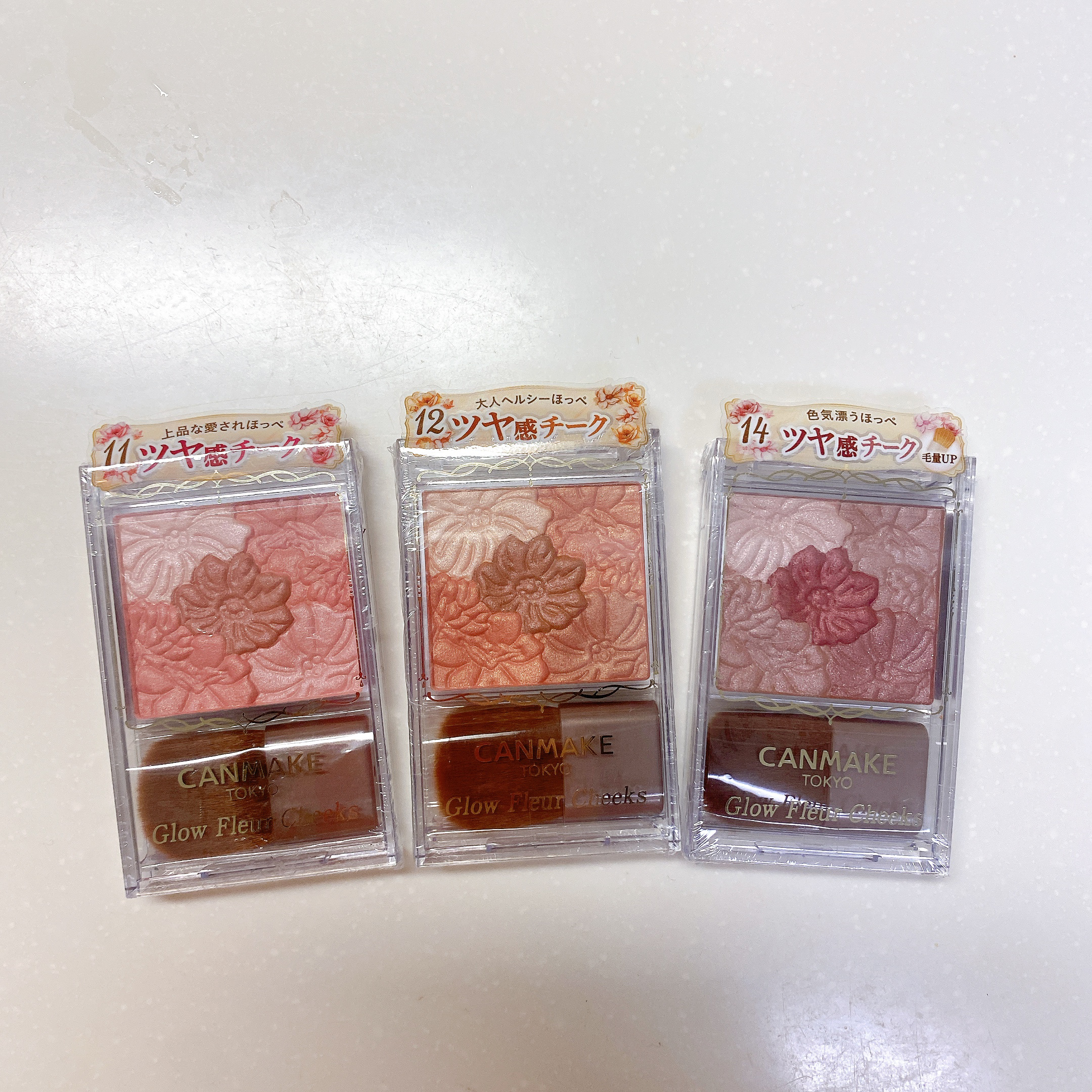 グロウフルールチークス/キャンメイク/パウダーチークを使ったクチコミ（1枚目）