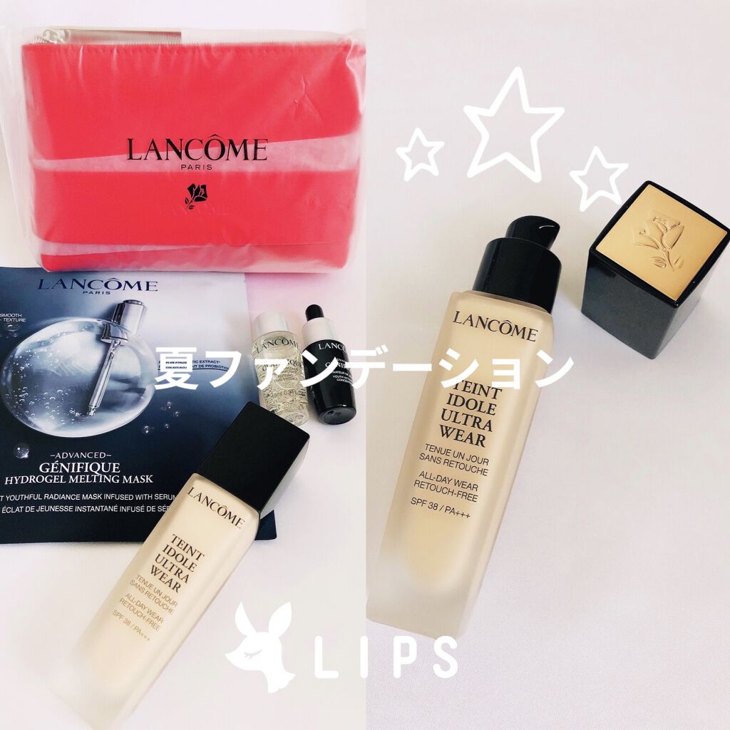 タンイドル ウルトラ ウェア リキッド/LANCOME/リキッドファンデーションを使ったクチコミ（1枚目）