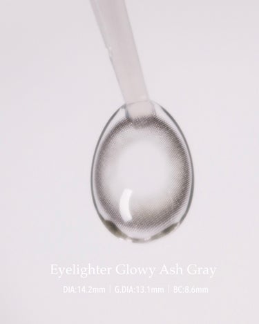 Eyelighter Glowy 1Month アッシュグレー/OLENS/カラーコンタクトレンズを使ったクチコミ（3枚目）