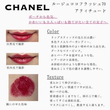 ルージュ ココ フラッシュ/CHANEL/口紅を使ったクチコミ（1枚目）