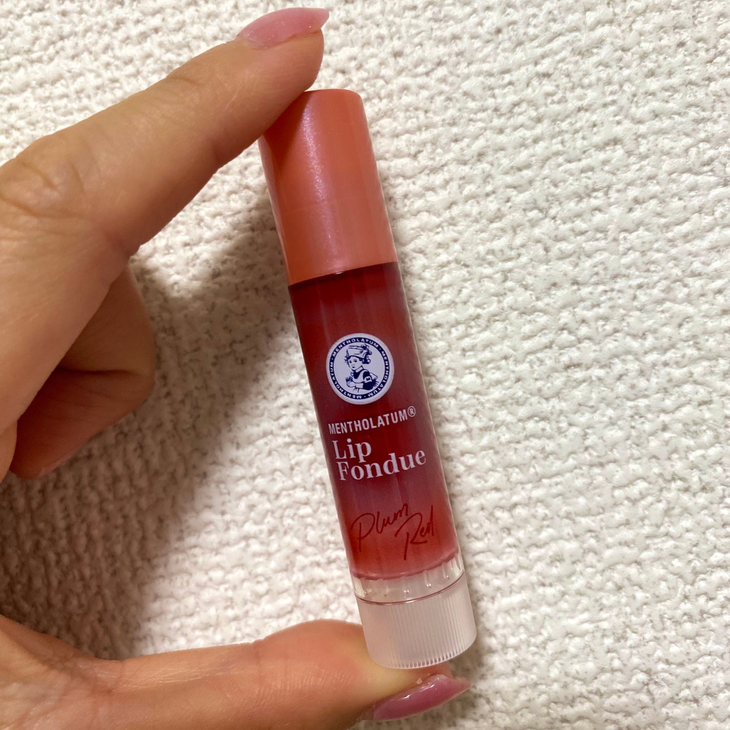 ぴんくちゃん on LIPS 「#ロート製薬#メンソレータムLipFondue〈プラムレッド〉..」(1枚目)