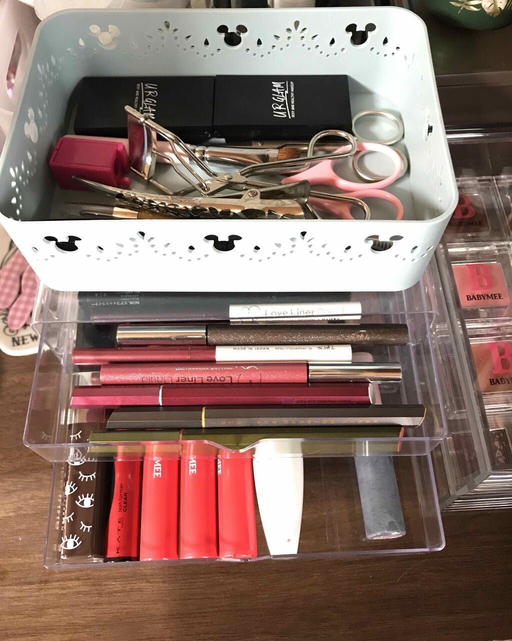 重なるアクリルケース2段引出・大/無印良品/その他化粧小物を使ったクチコミ(3枚目)