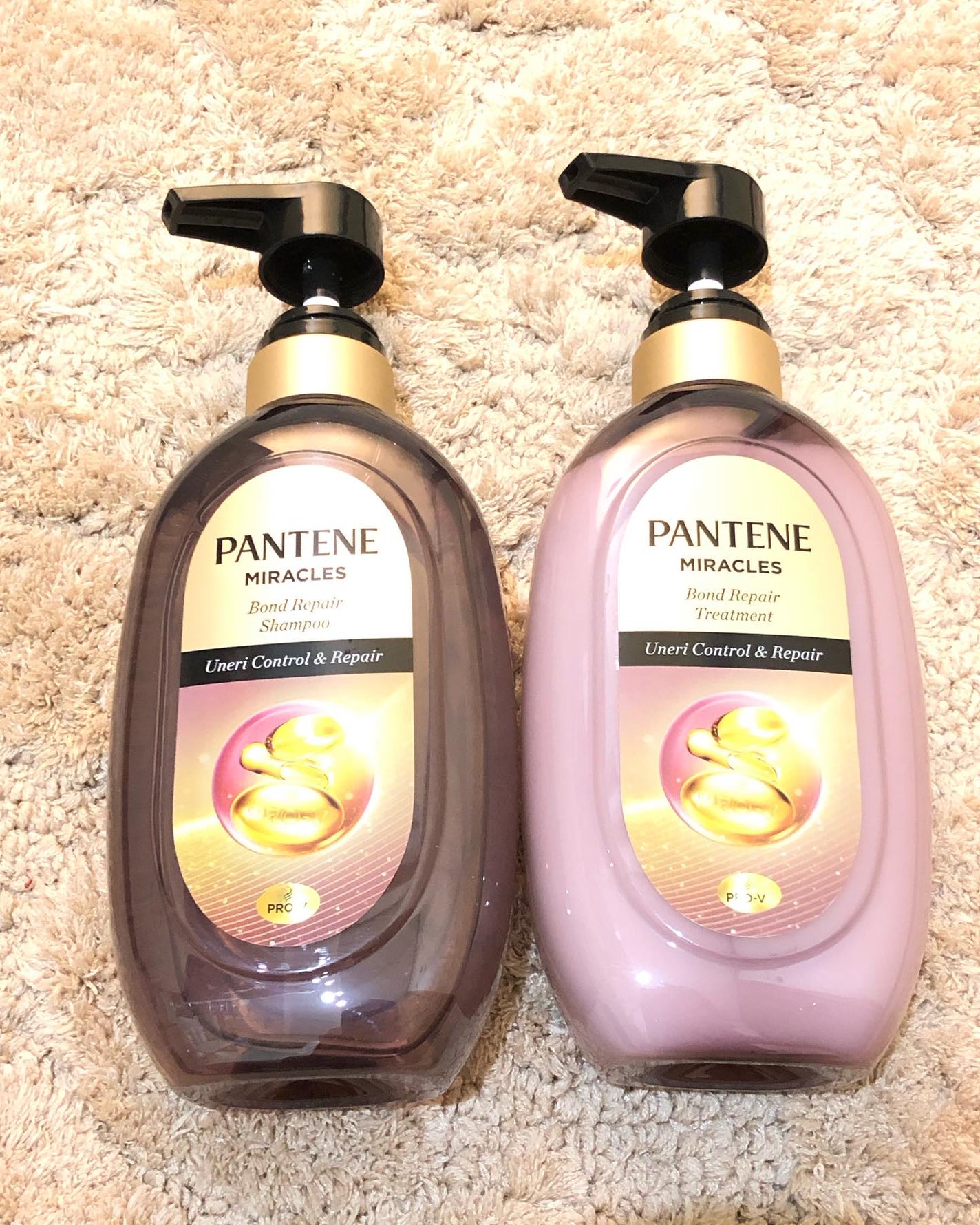 ミラクルズ うねりコントロール&リペア ボンドリペア シャンプー/トリートメント/パンテーン/市販シャンプーを使ったクチコミ(1枚目)