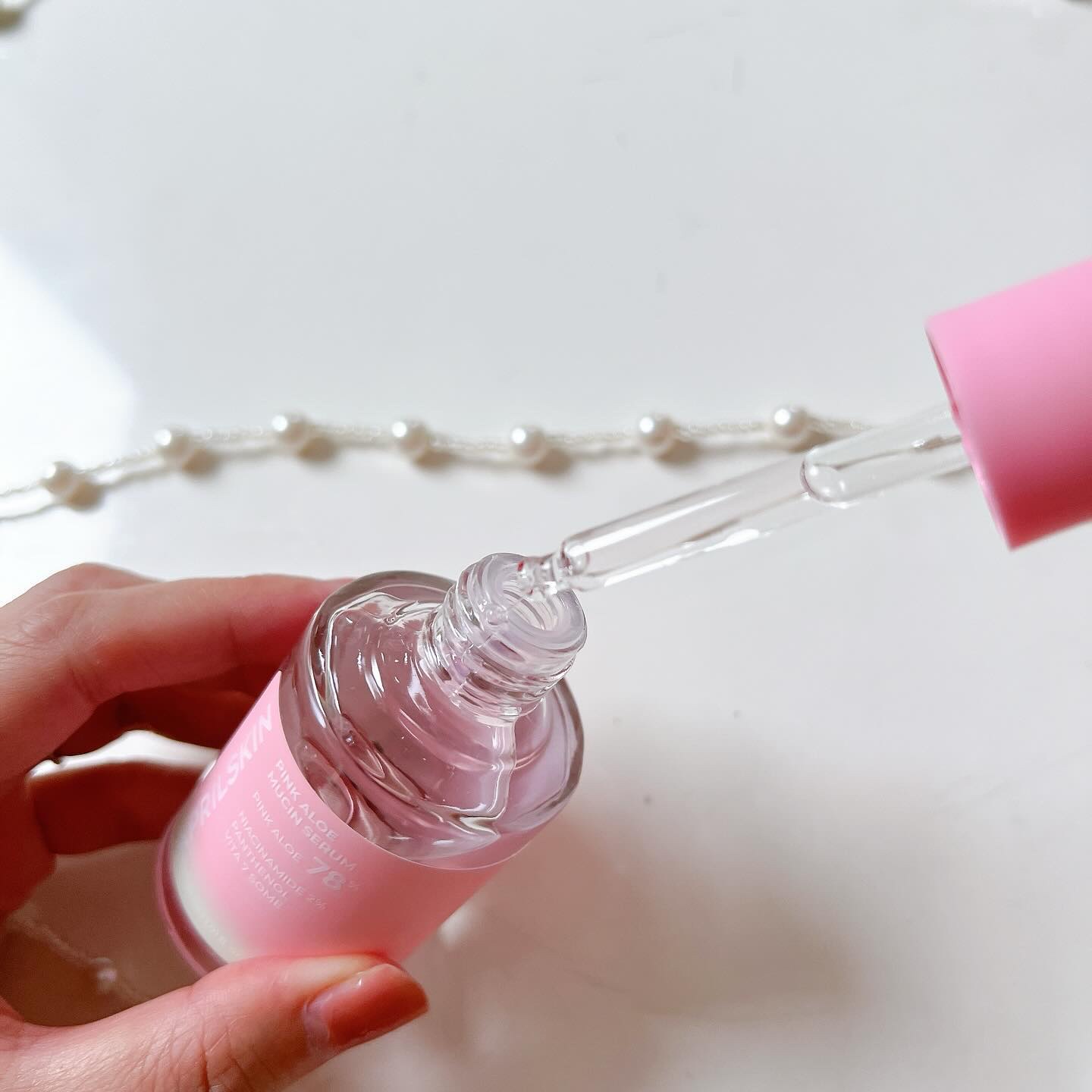 ピンクアロエムチンセラム/APRILSKIN/美容液を使ったクチコミ（2枚目）