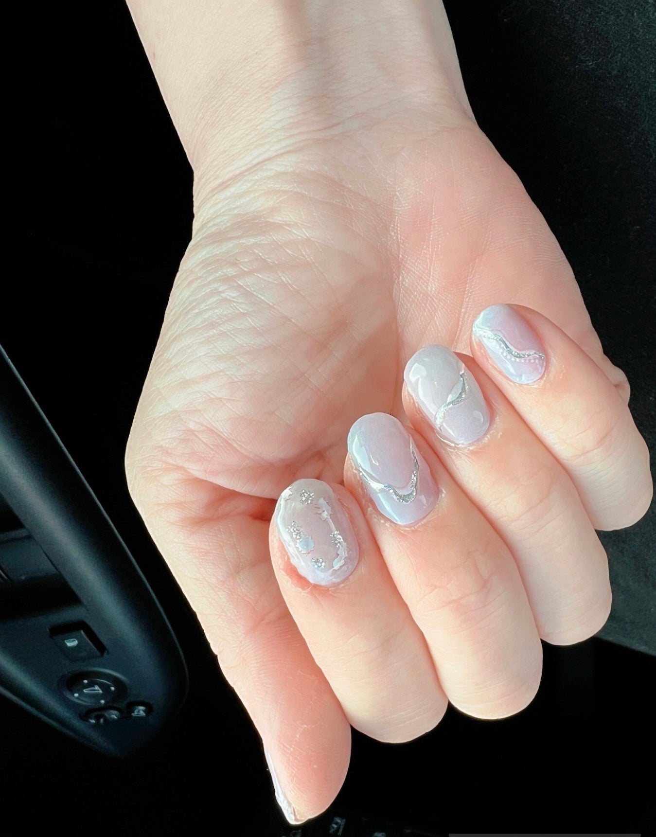 貼るジェルネイル/セリア/ネイルシールを使ったクチコミ(2枚目)