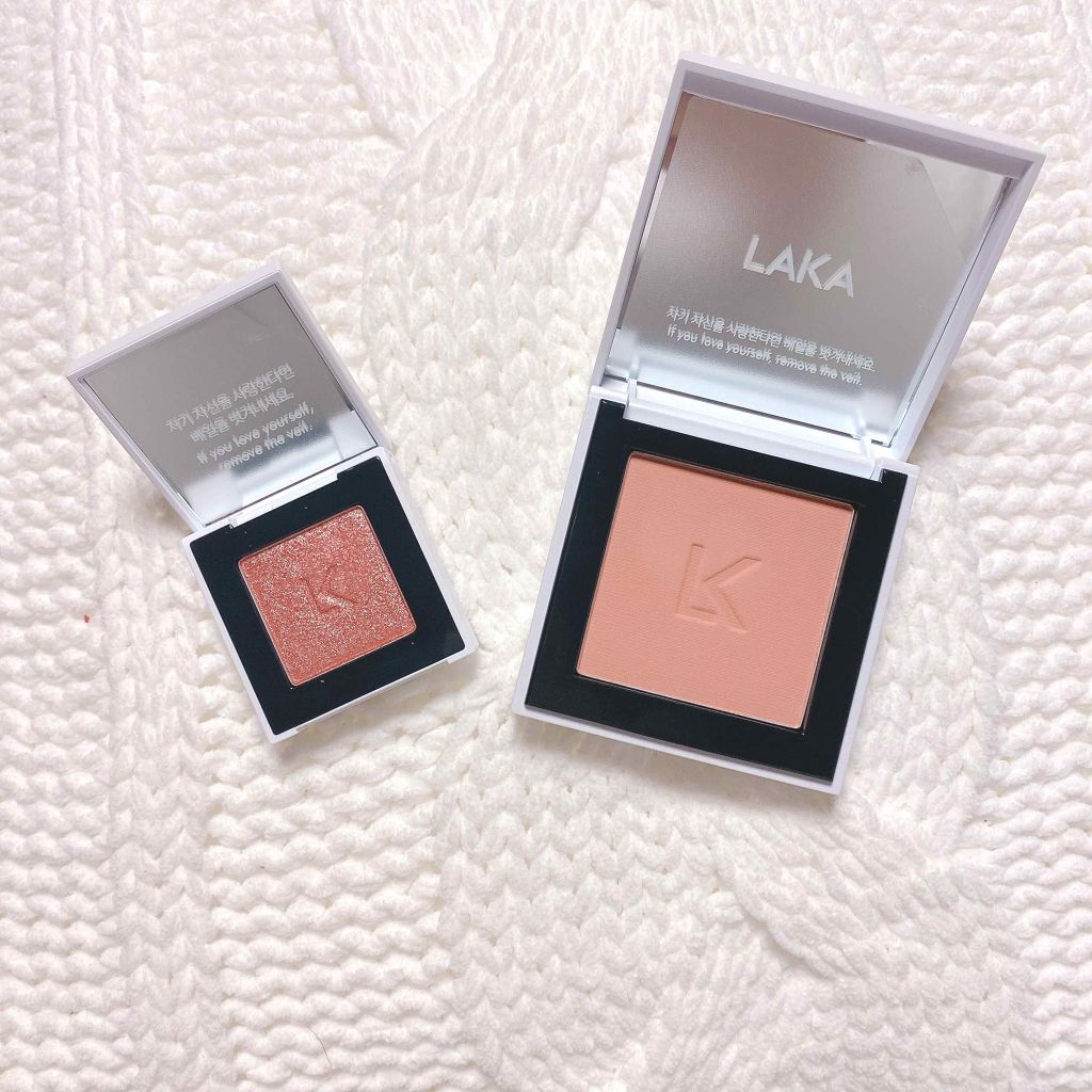 ジャストチーク/Laka/パウダーチークを使ったクチコミ（1枚目）