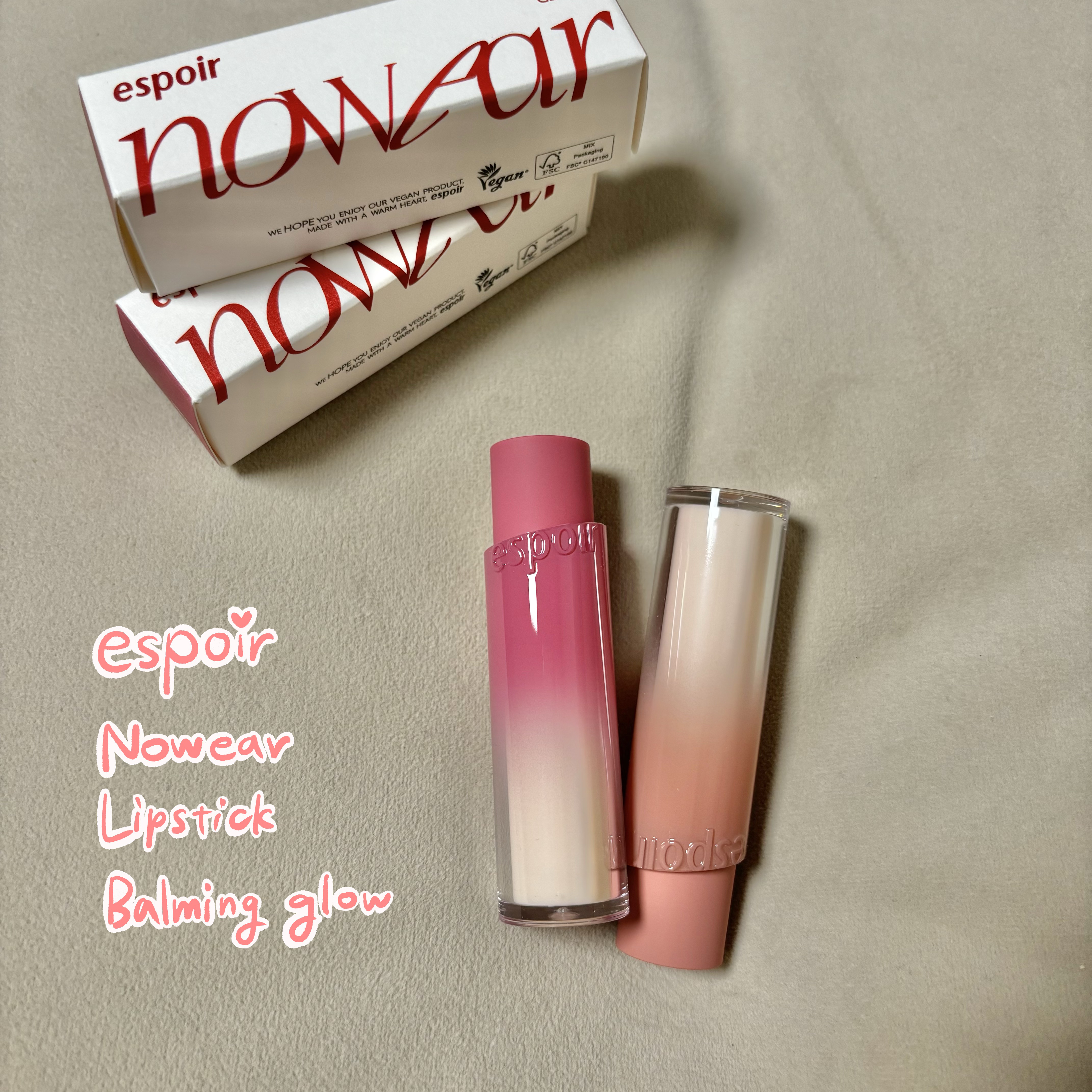 ノーウェアリップスティック バーミンググロー/espoir/口紅を使ったクチコミ（1枚目）