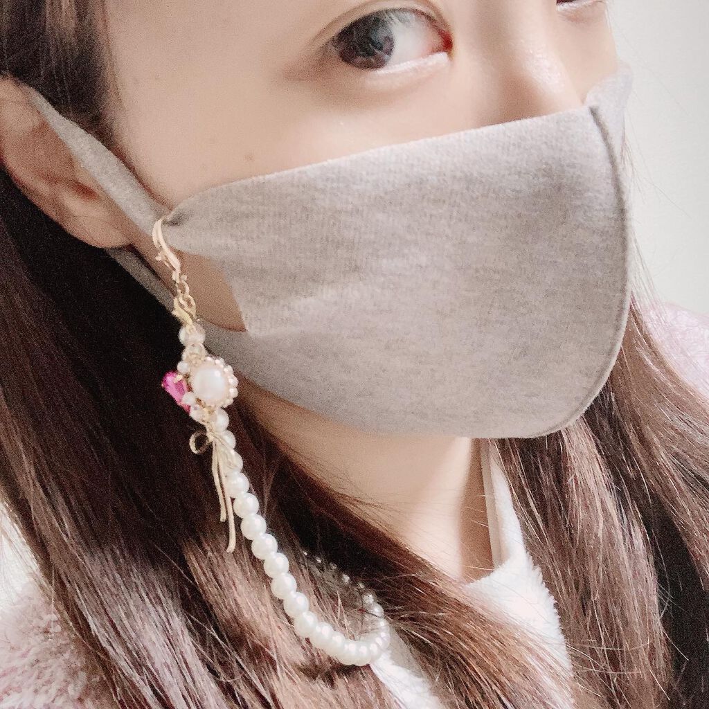 saori_flower@フォロー100% on LIPS 「🌸マスクチャームで布マスクデビューしてみた🌸@naahooky..」(2枚目)