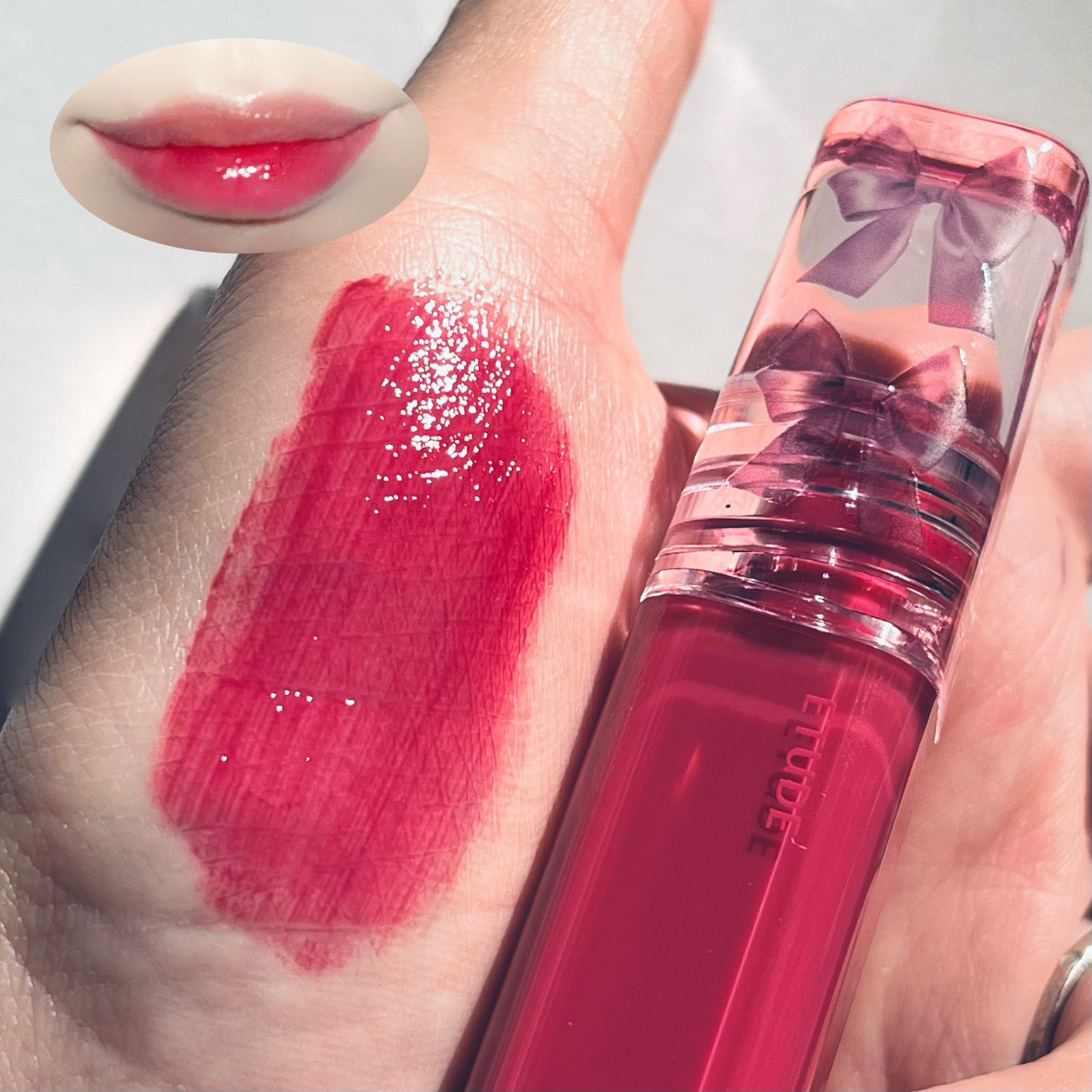 グロウ フィクシングティント レッドサングリア/ETUDE/リップティントを使ったクチコミ（3枚目）