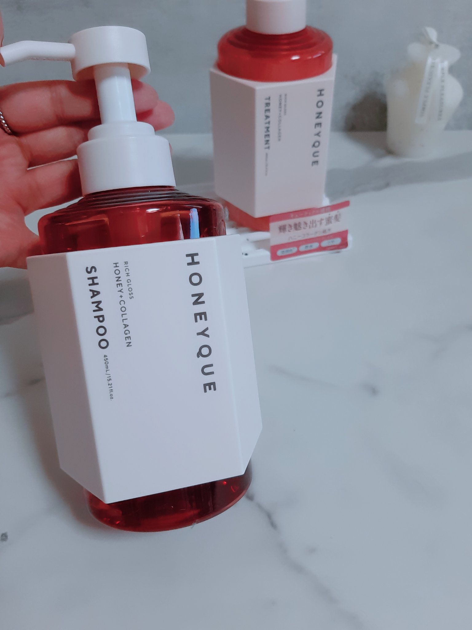 リッチグロス シャンプー シャイニー／ヘアトリートメント シャイニー/ハニーク/市販シャンプーを使ったクチコミ（2枚目）