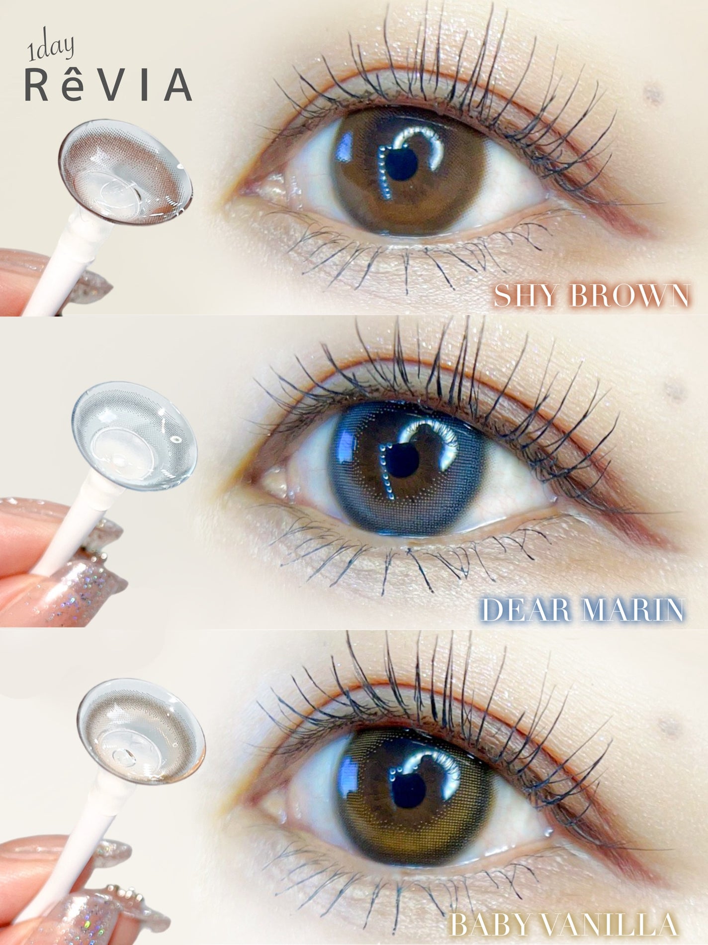 ReVIA 1day/ReVIA/ワンデー(1DAY)カラコンを使ったクチコミ(1枚目)