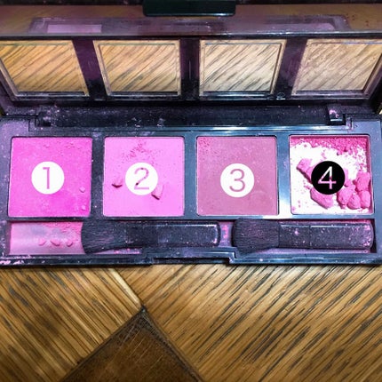 INTENSE BLUSH QUAD /City Cosmetics/パウダーチークを使ったクチコミ(2枚目)