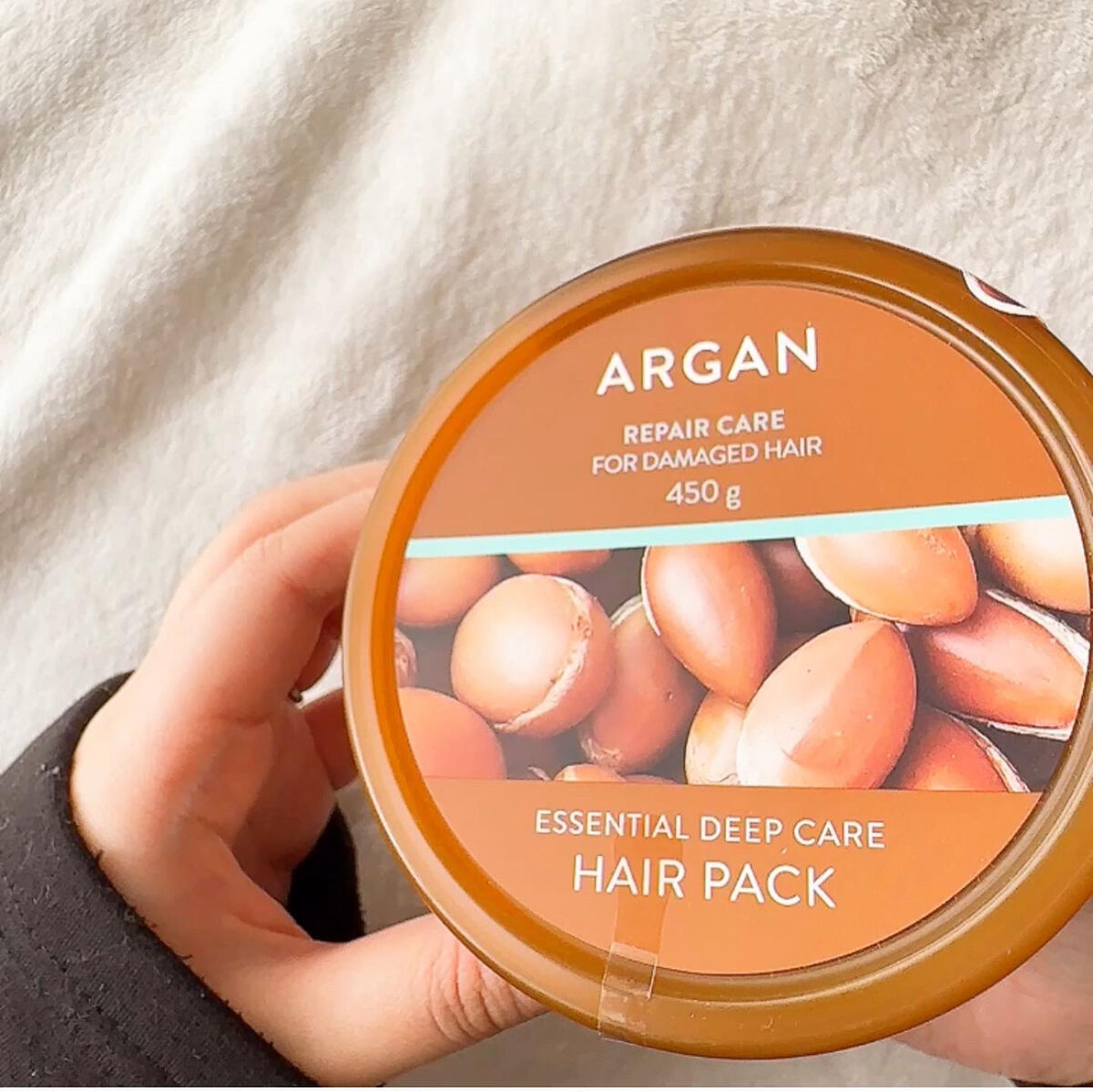 アルガンエッセンシャル ディープケアヘアパック/ネイチャーリパブリック/ヘアマスク・ヘアパックを使ったクチコミ（3枚目）