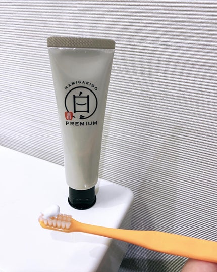 歯磨き堂 薬用ホワイトニングペースト プレミアム/歯磨き堂/歯磨き粉を使ったクチコミ(3枚目)
