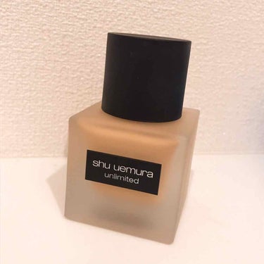 ●shu uemura
●アンリミテッド ラスティング フルイド
●¥5,400(税抜き)

最近の優勝コスメ！！！！！！

花粉症の時期にマスクに付かない
ファンデと言われてたくらい
ヨレにくいファン