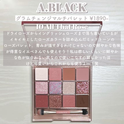 グラムチェンジマルチパレット/A.BLACK/マルチパレットを使ったクチコミ(4枚目)
